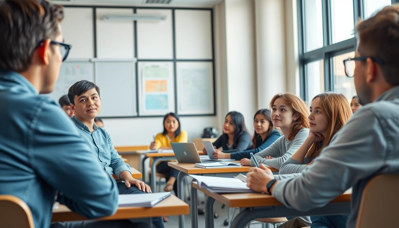 Student using online courses for flexible education